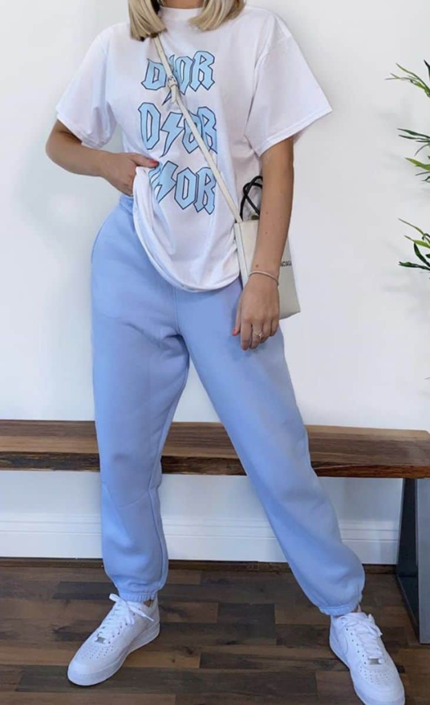 ock-Inspired Tee And Pastel Sweats