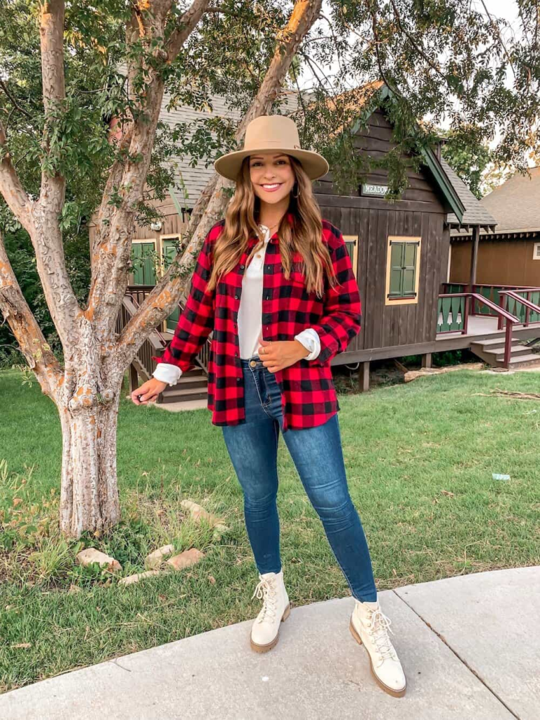 Classic Plaid Flannel And Denim