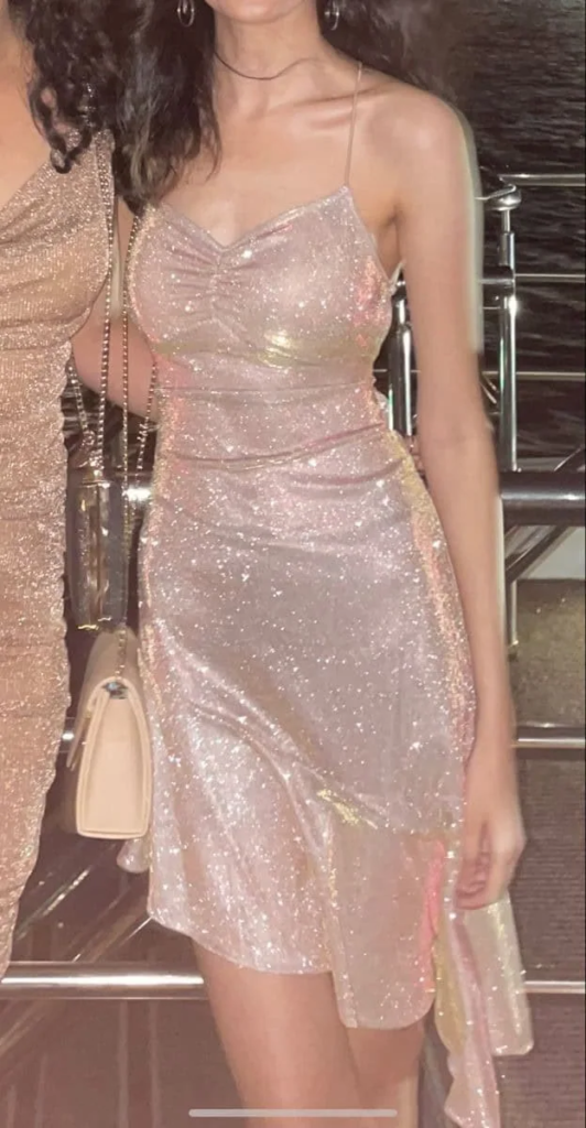 Shimmering Fringe Cape with Metallic Shorts