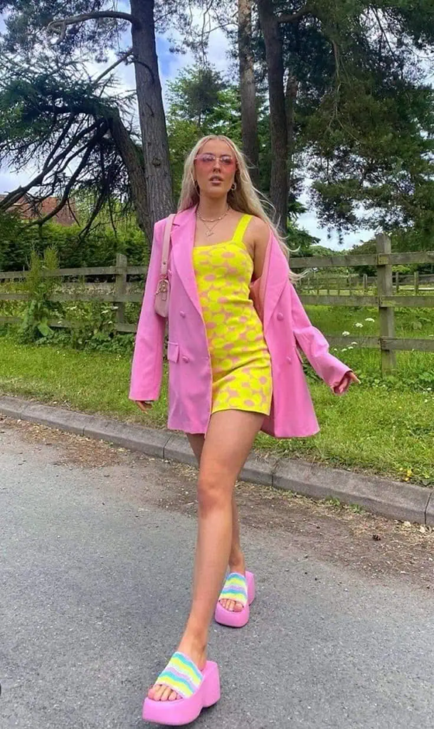 Pink And Yellow Summer Chic