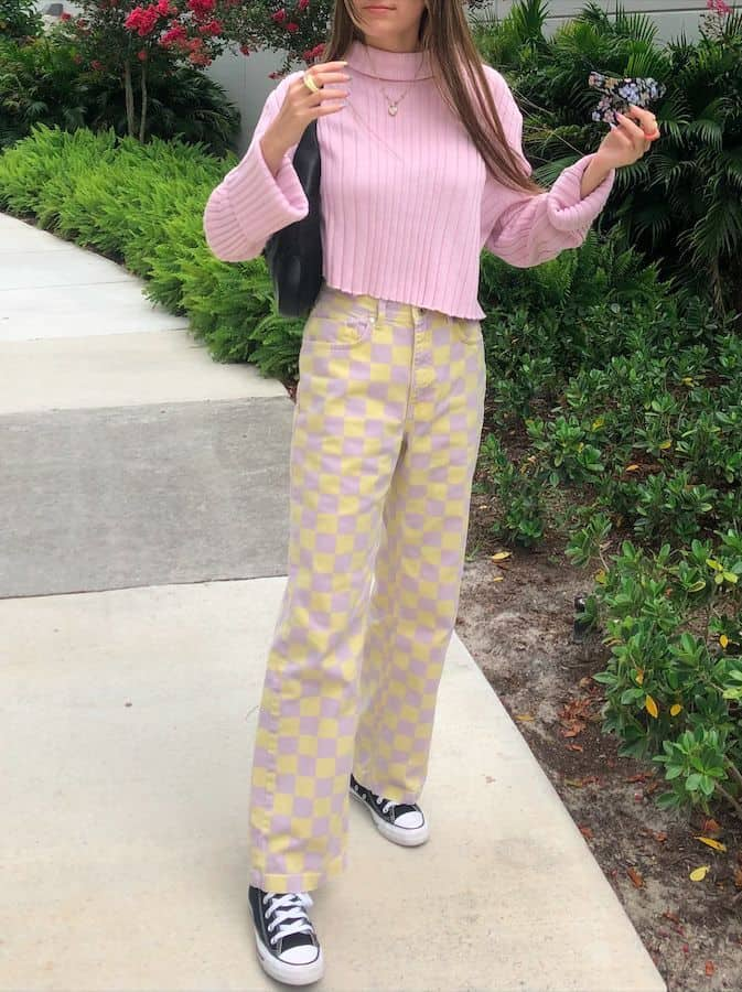 Pastel Checks And Cozy Knits