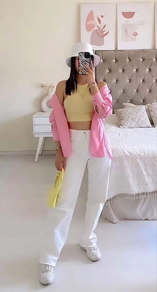 Pastel Perfection With Sporty Flair