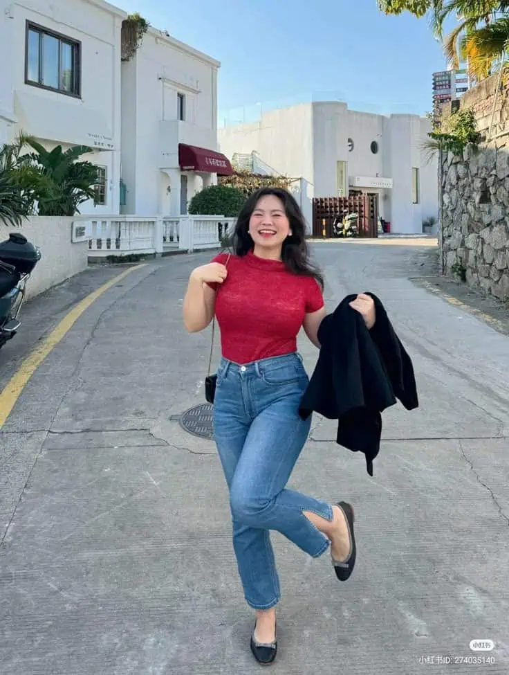 Classic Red And Denim Combo