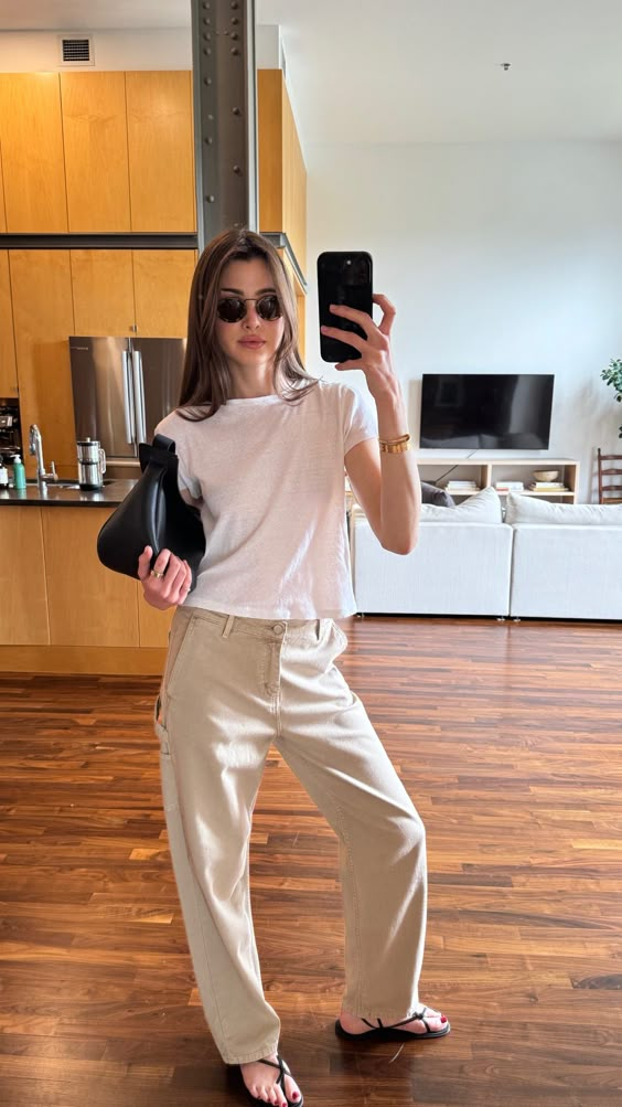 Effortlessly Chic: Neutral Basics for a Spring Stroll