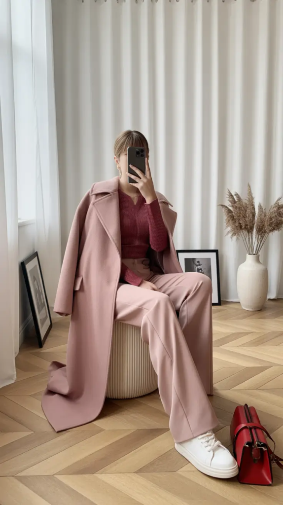 Soft Tailoring in Muted Blush Tones