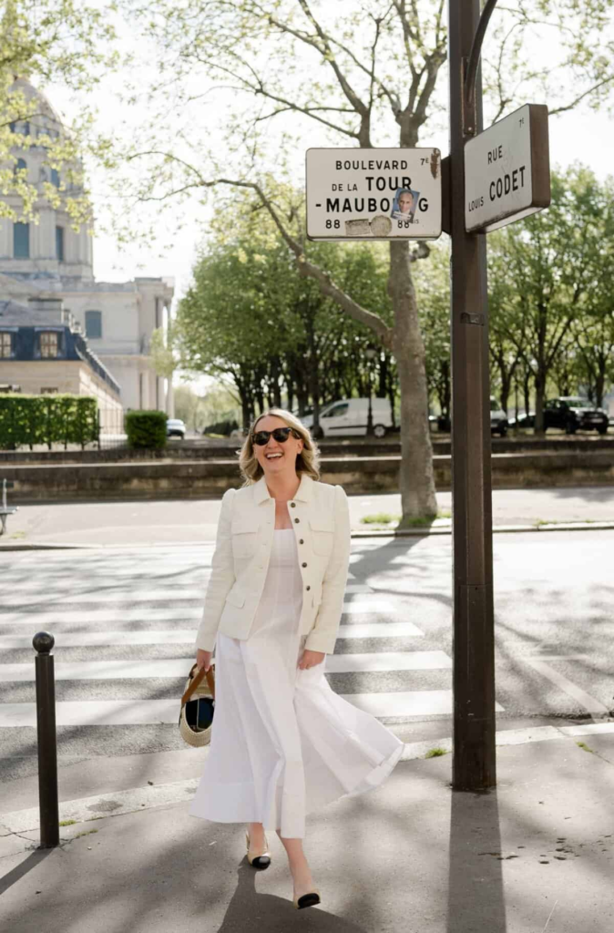 Parisian Chic in All White