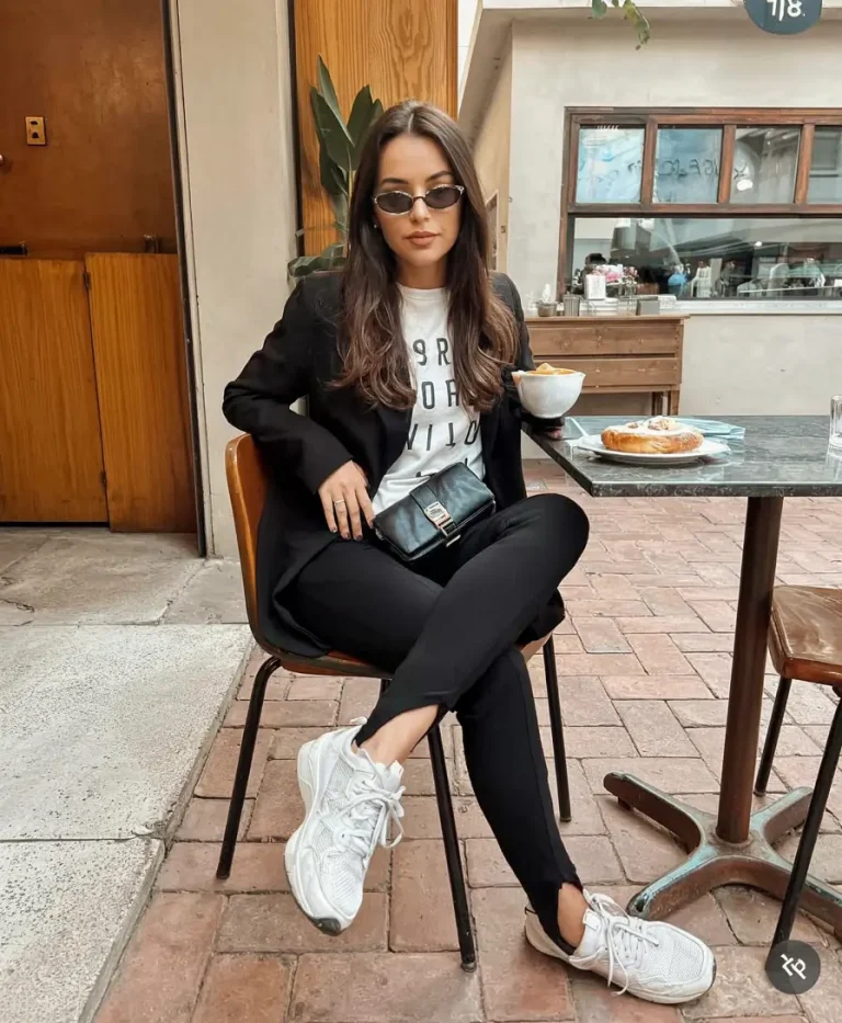 Black-and-White Chic With a Sporty Edge