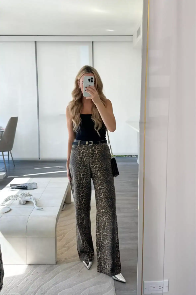 5. Leopard Print Palazzo Pants Perfection