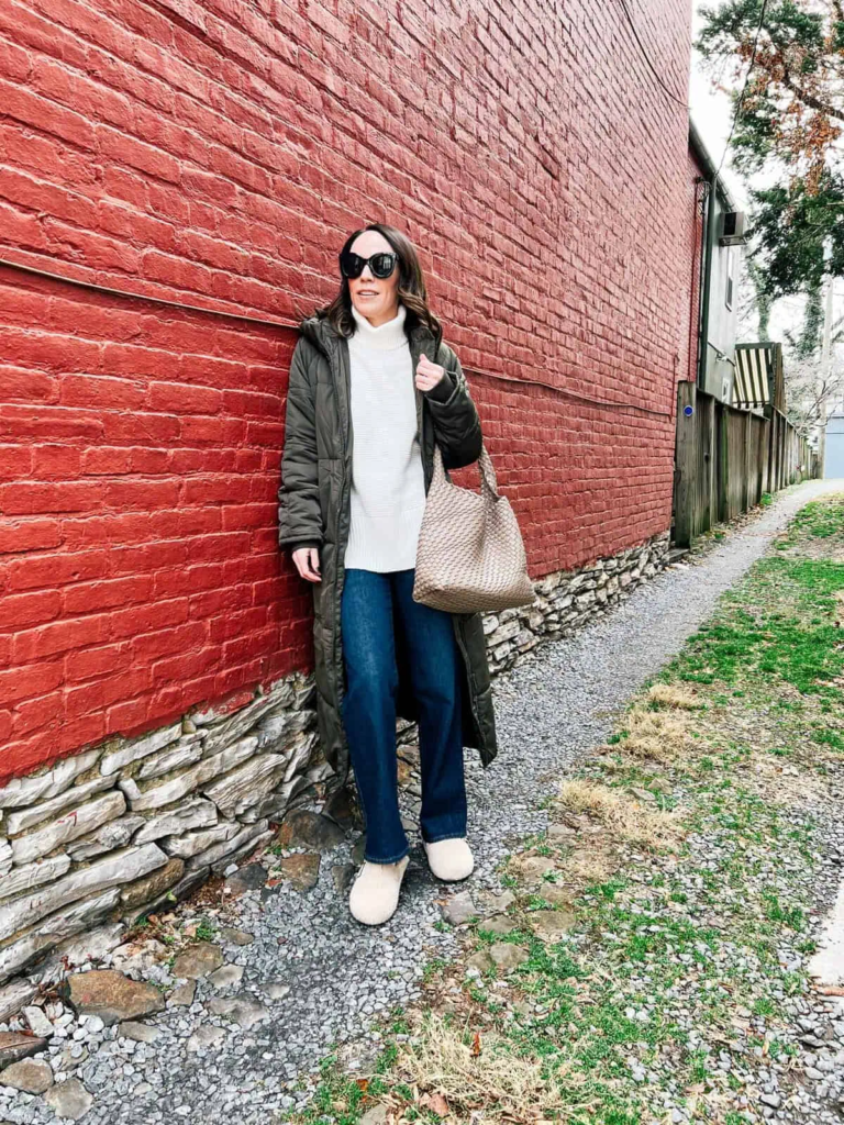 14. Long Puffer Coat And Cozy Layers