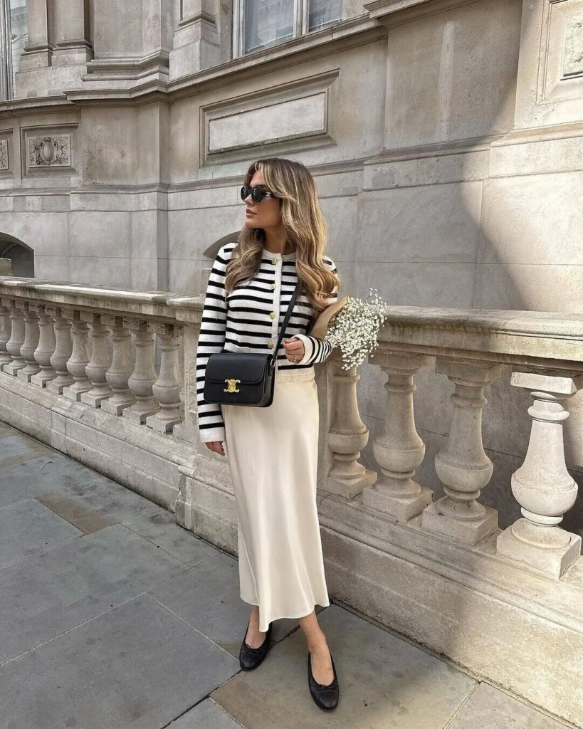 Nautical Stripes And Cream Elegance