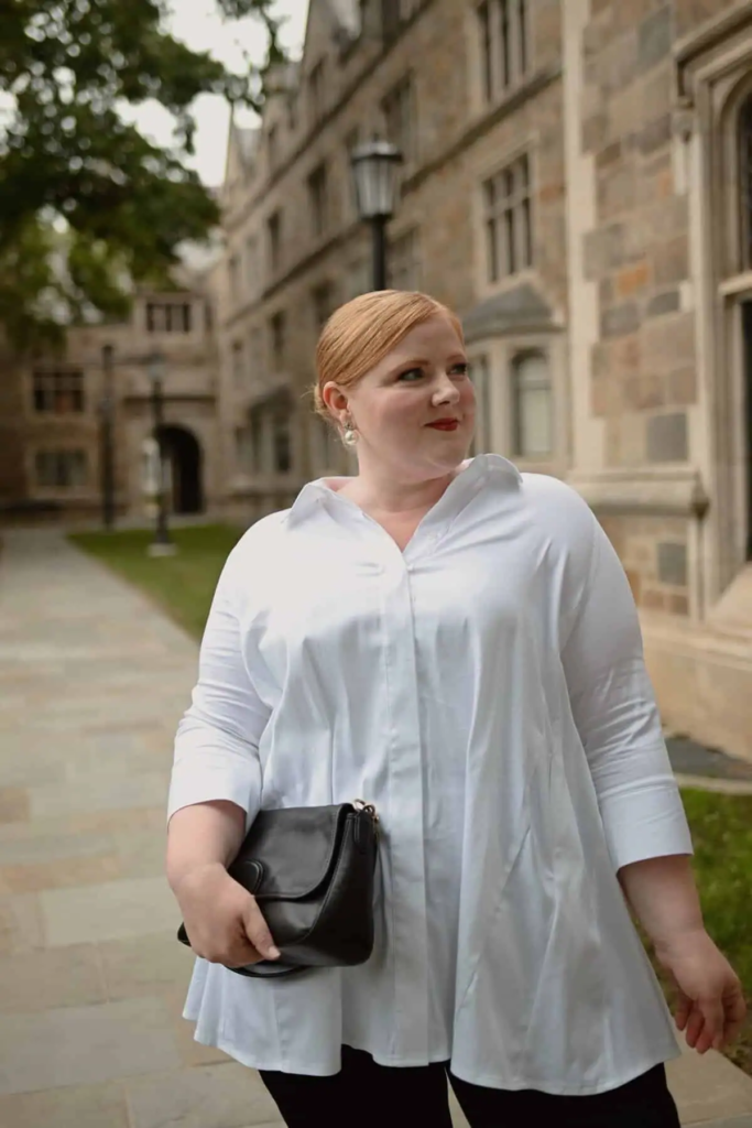 15. Crisp White Button-Down Elegance
