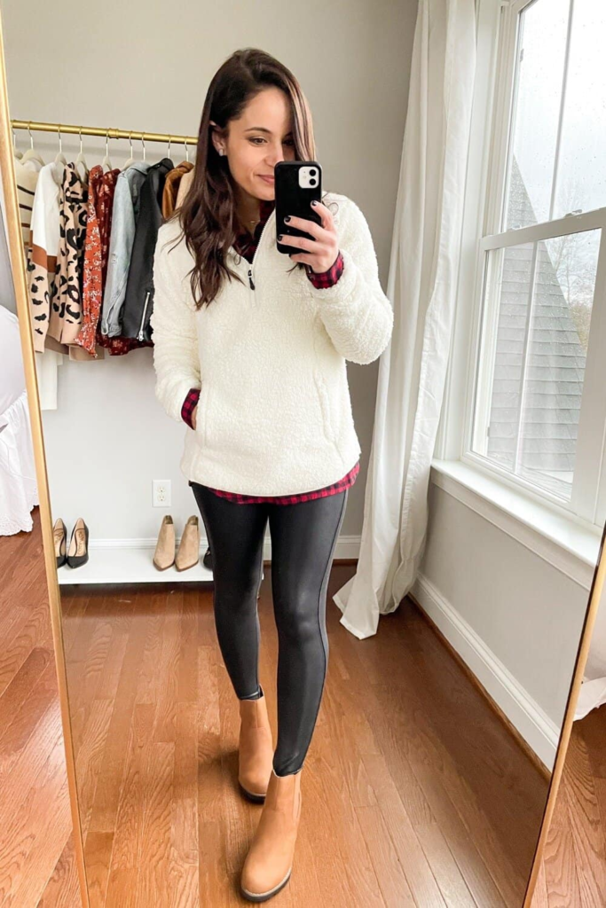 8. Cozy Fleece Pullover And Leggings Combo
