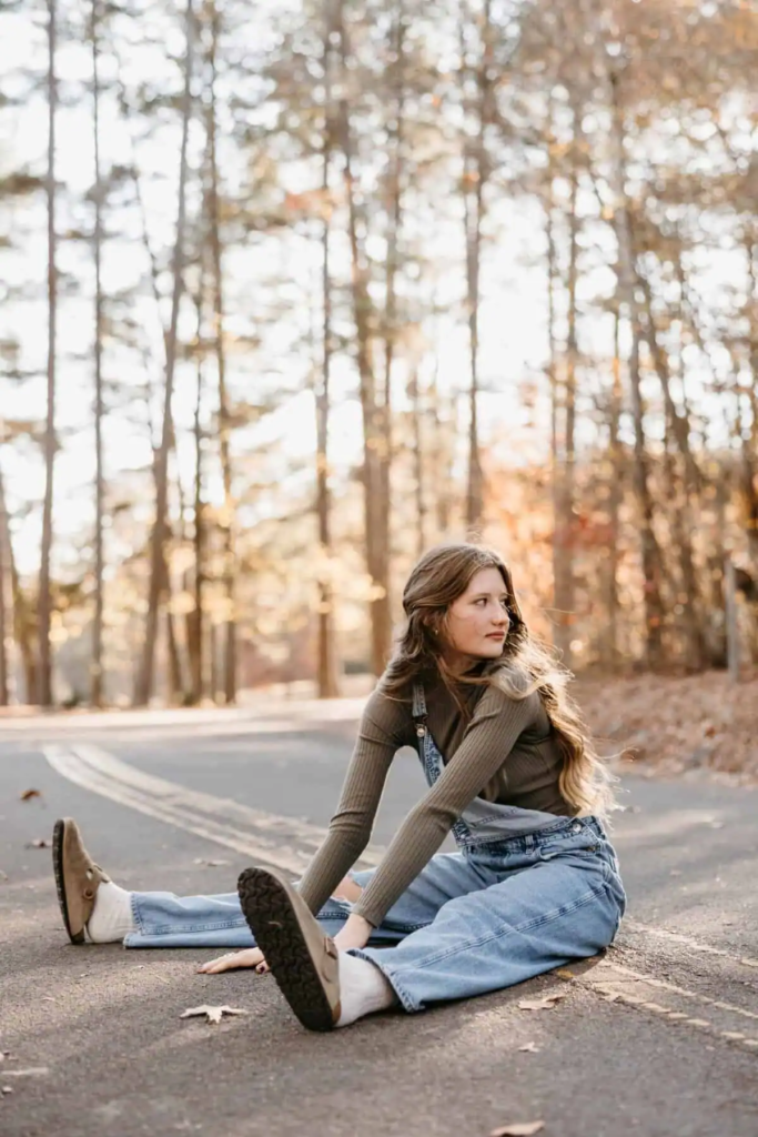 9. Casual Chic In Overalls And Turtleneck