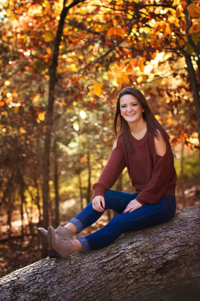 14. Cozy Maroon Sweater And Denim