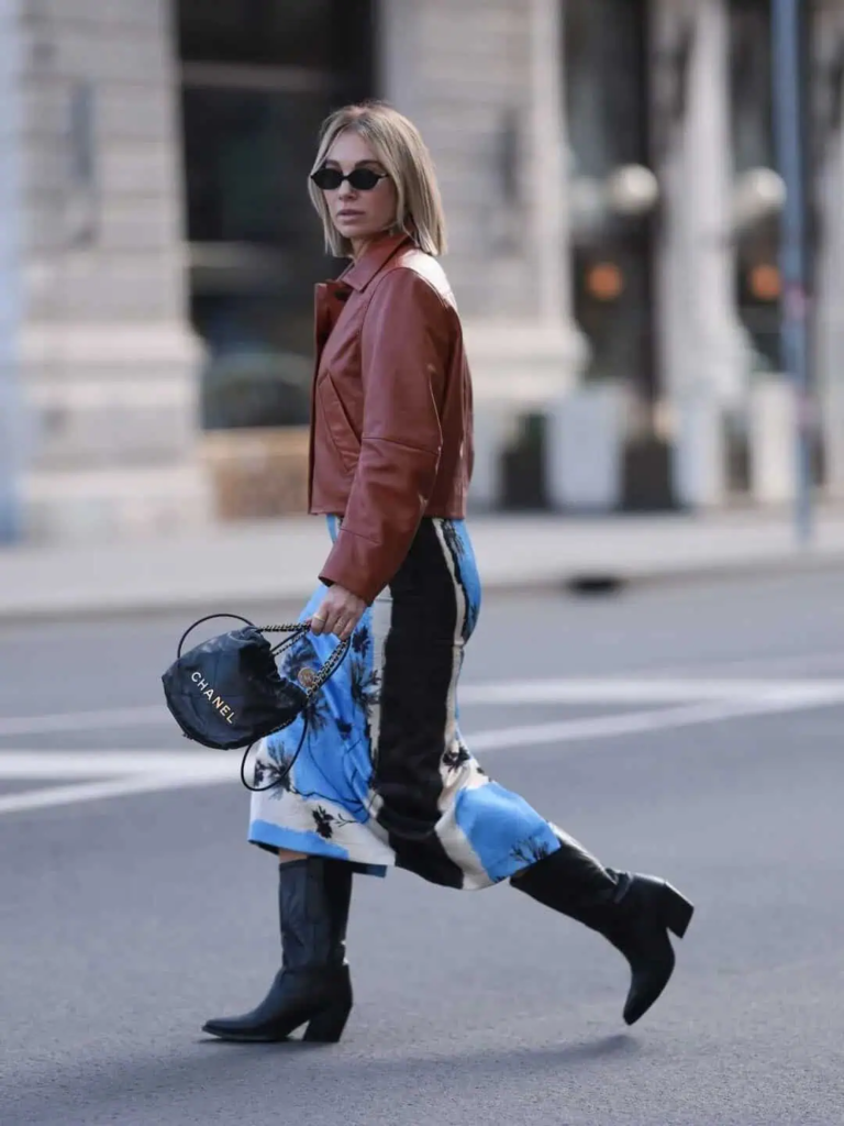 2. Edgy Leather And Palm Prints