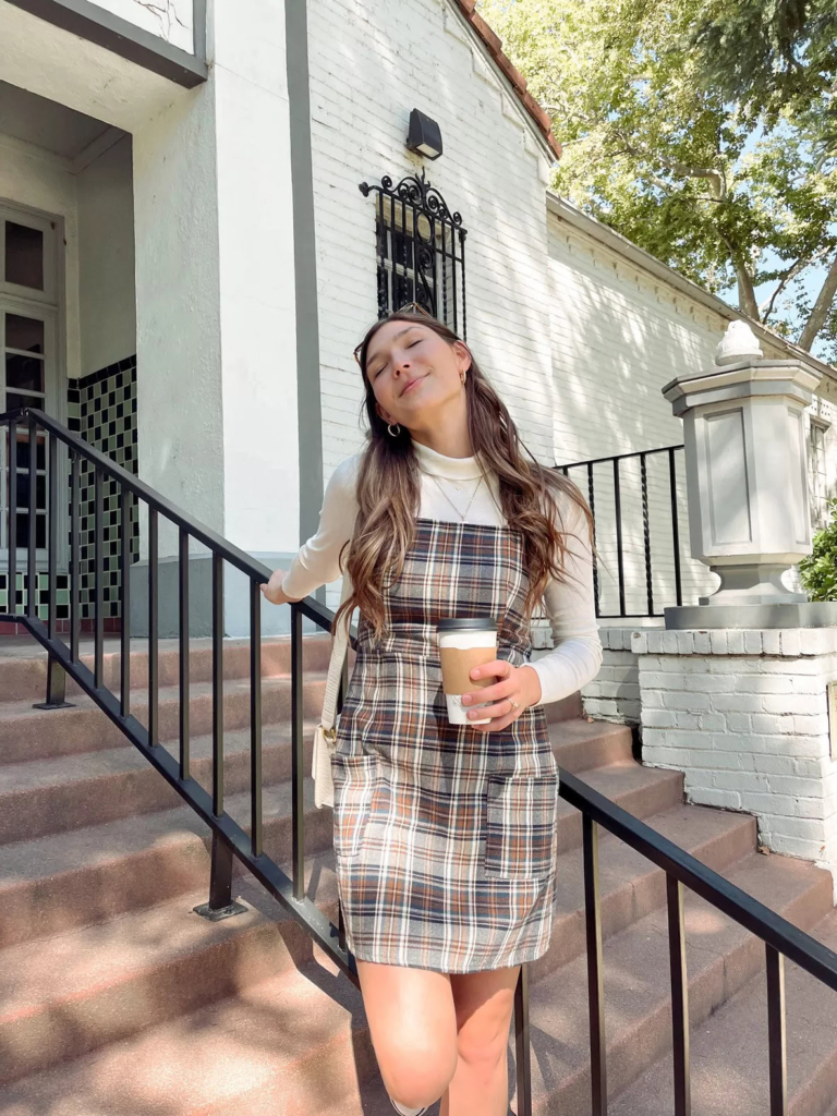 20. Plaid Perfection: Layered Autumn Elegance