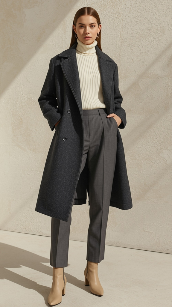 Charcoal and Cream Contrast