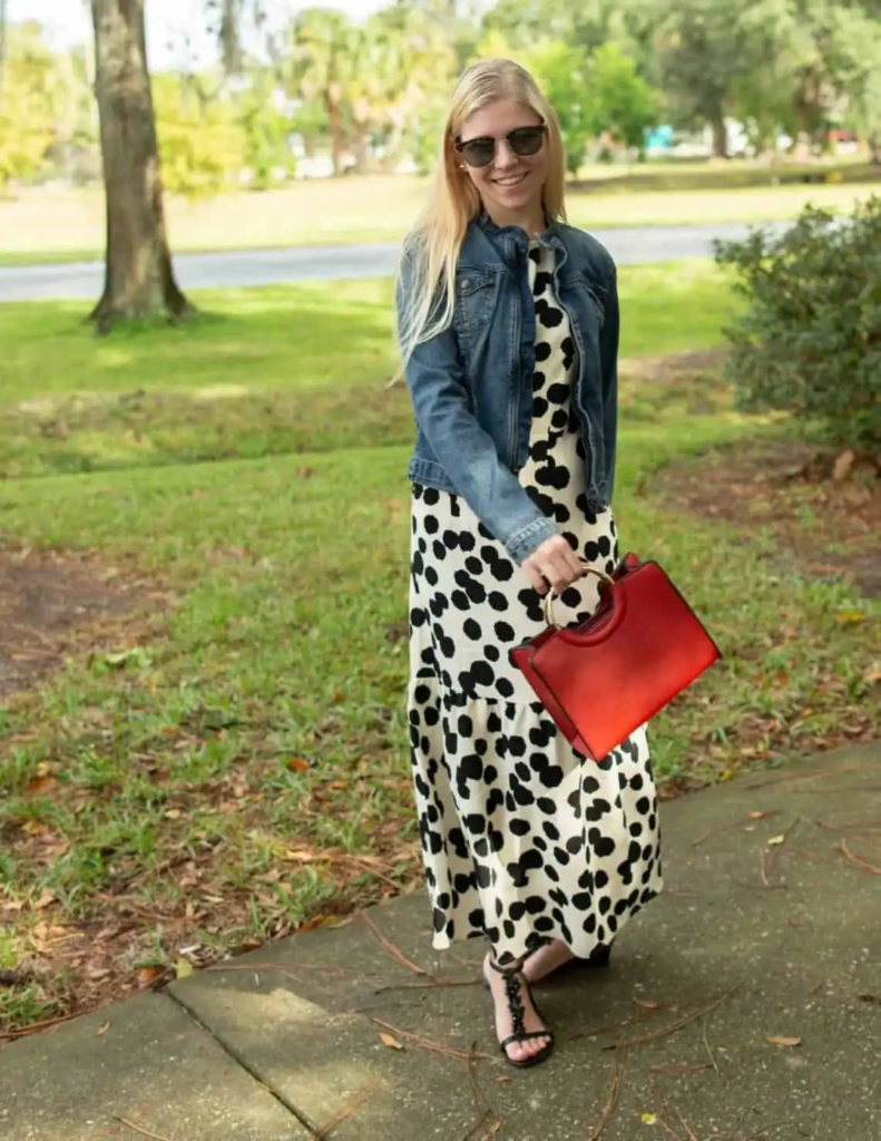 16. Denim And Dalmatian Print Duo