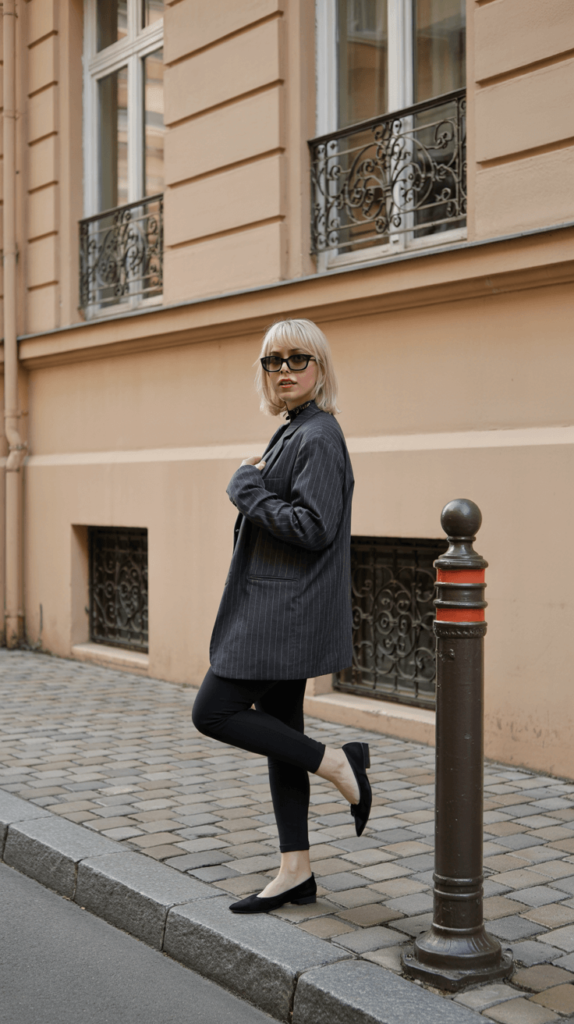 Pinstripe Attitude and Parisian Cool