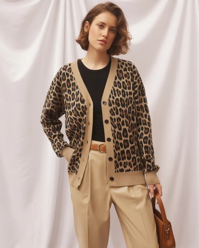 Leopard Print Cardigan
