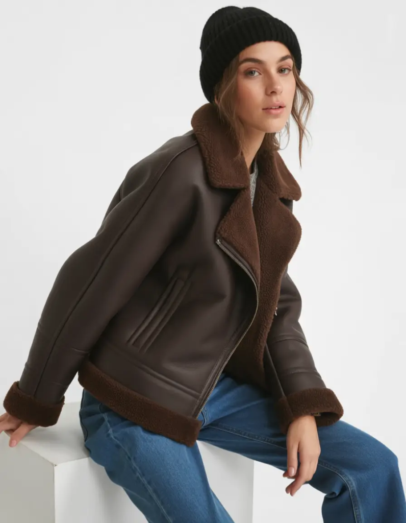 Chocolate Shearling Jacket