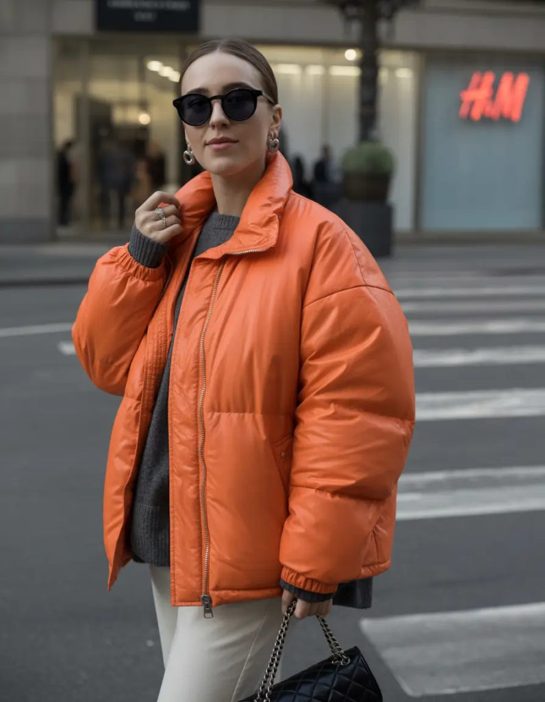 Bright Orange Puffer Pop