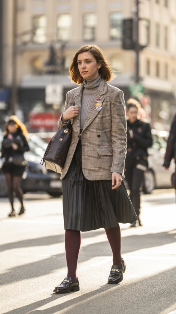 Chic Layering for a Stylish Winter School Look