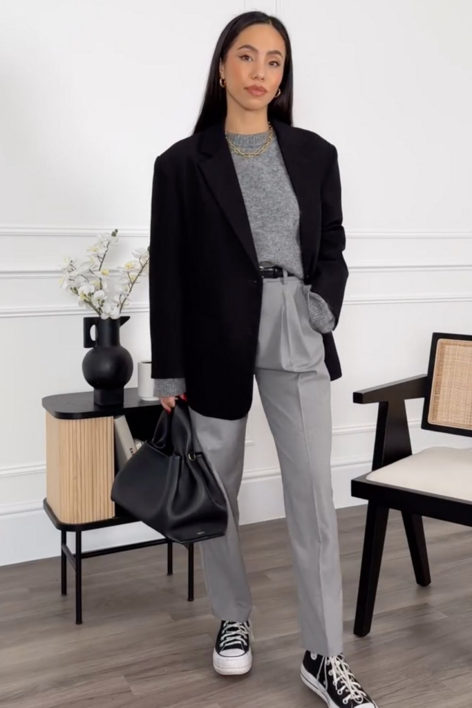 3 Casual Meets Polished in Black and Gray