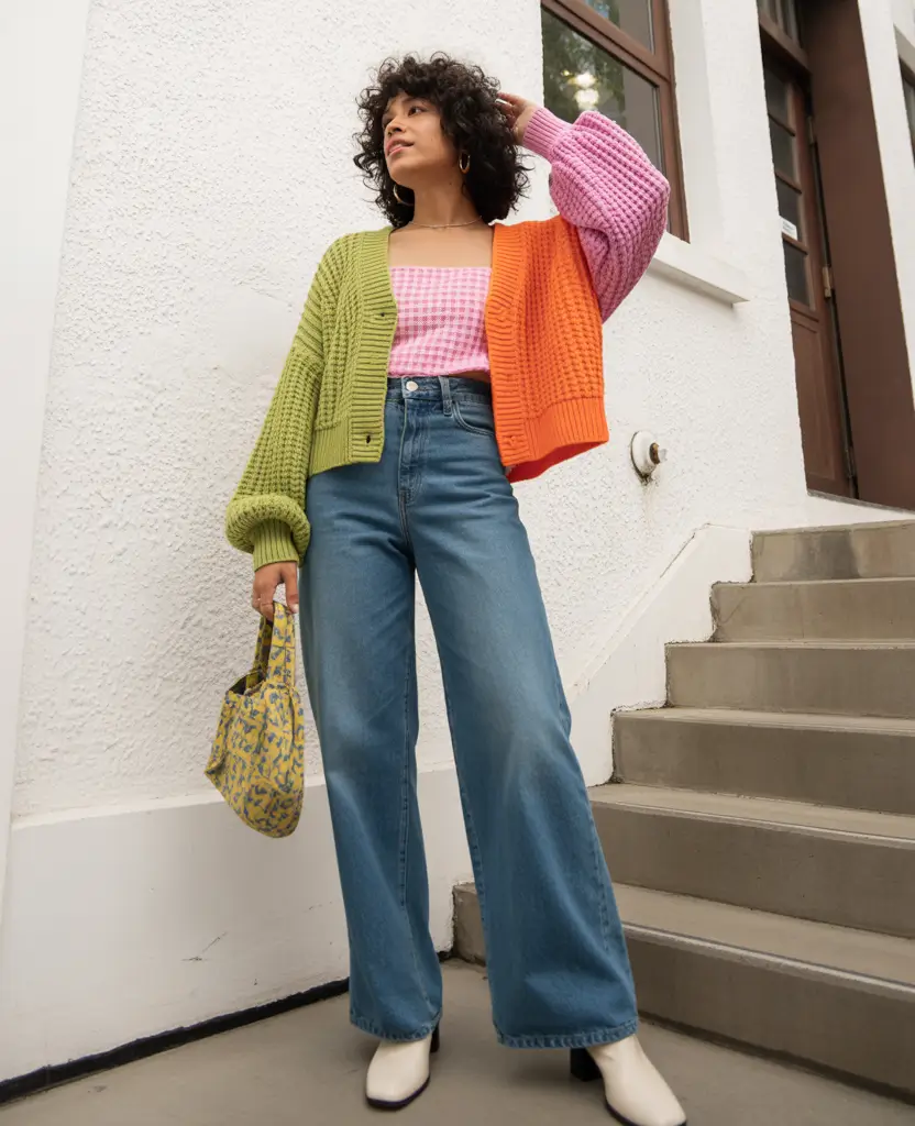 Color-Blocked Knit Revival