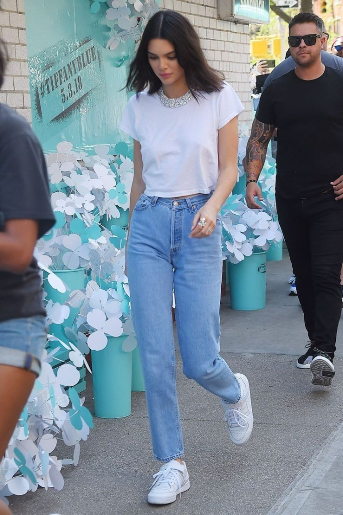 Classic White Tee And Jeans Combo