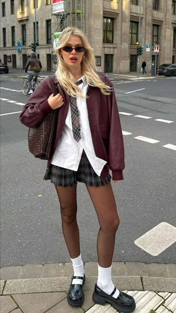 Preppy Chic Meets Urban Edge