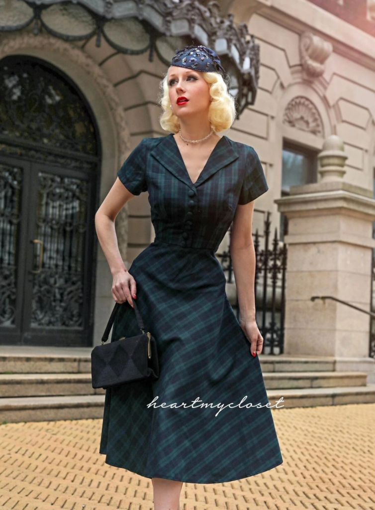 Sophisticated Plaid Day Dress