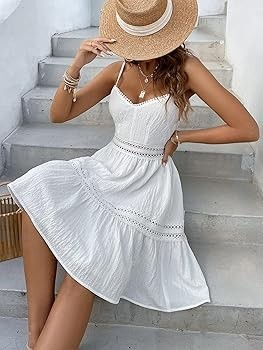 Flirty Lace-Trimmed Sundress