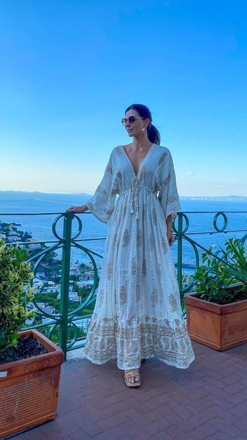 Ethereal Lace Maxi With Plunging Neckline