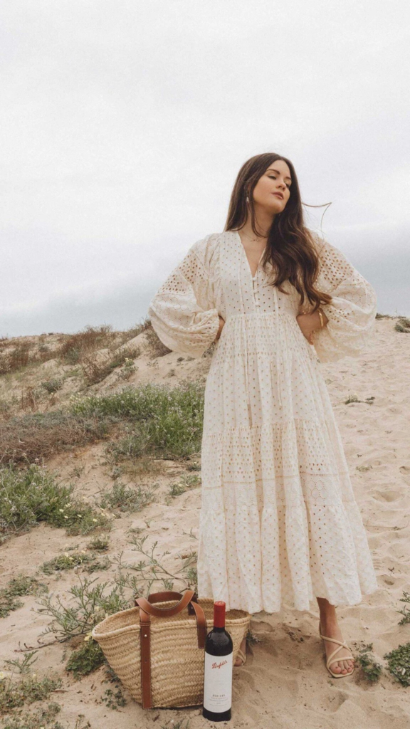 Ethereal Eyelet Maxi Dress
