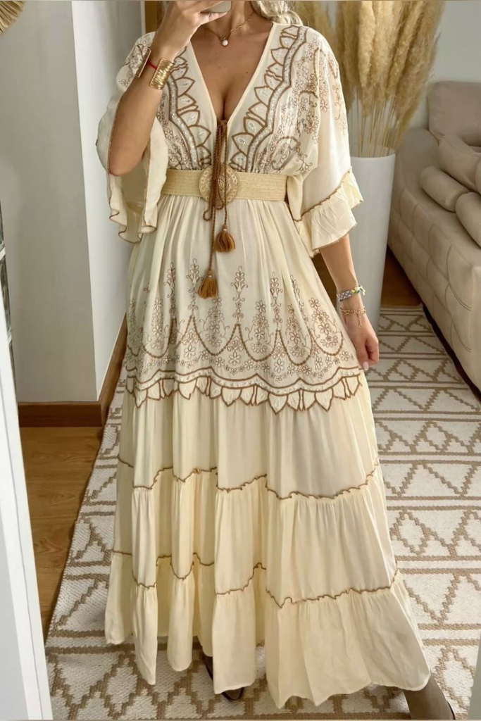 Enchanting Embroidered Maxi Dress