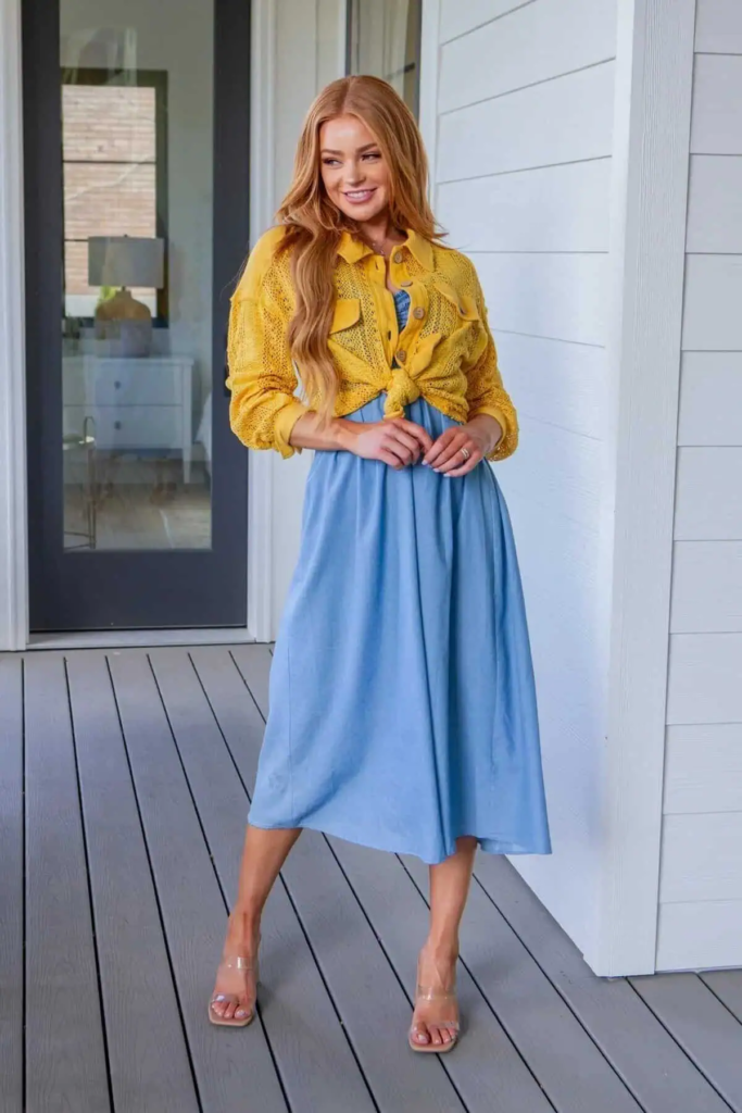 12. Sunny Yellow And Sky Blue Combo