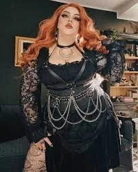 7. Lace And Chains Gothic Elegance