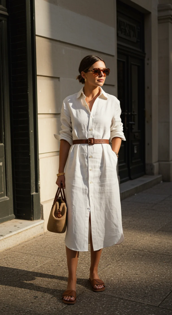 Linen Shirt Dress