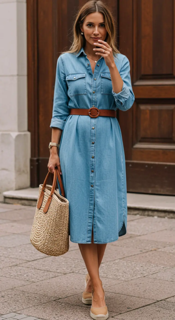 Belted Shirtdress