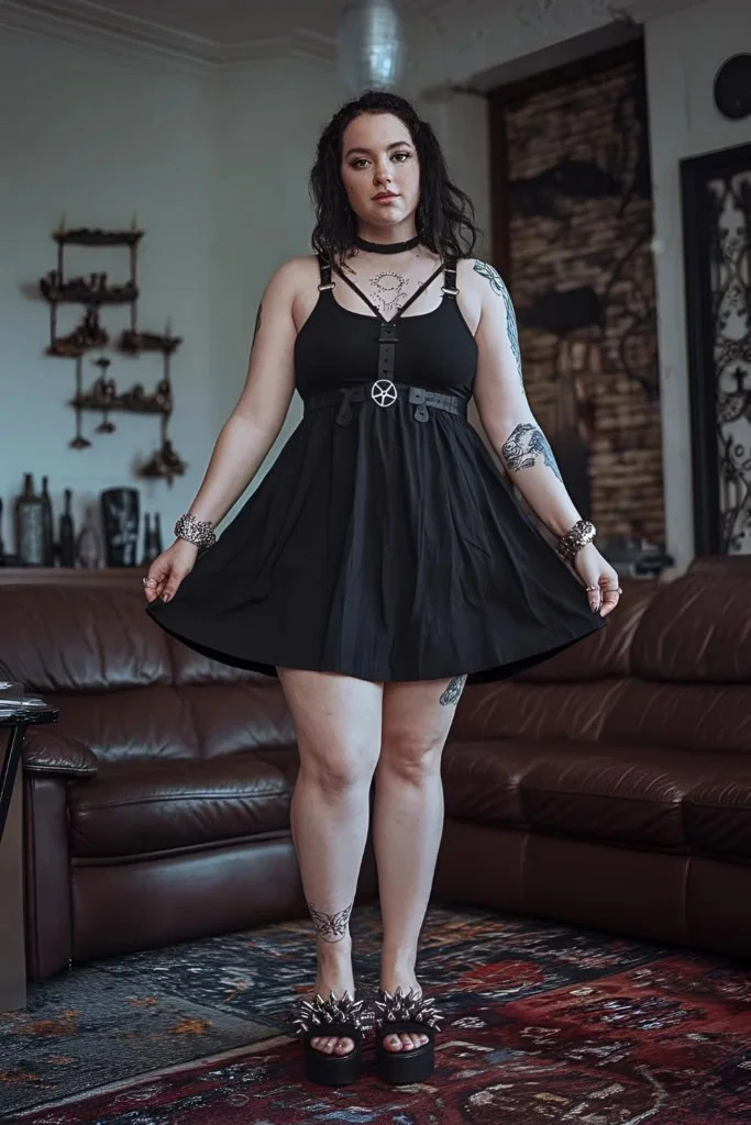 17. Bewitching Black Babydoll Dress