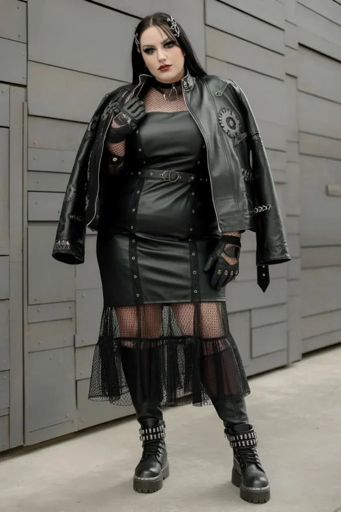 20. Leather And Lace Gothic Glamour