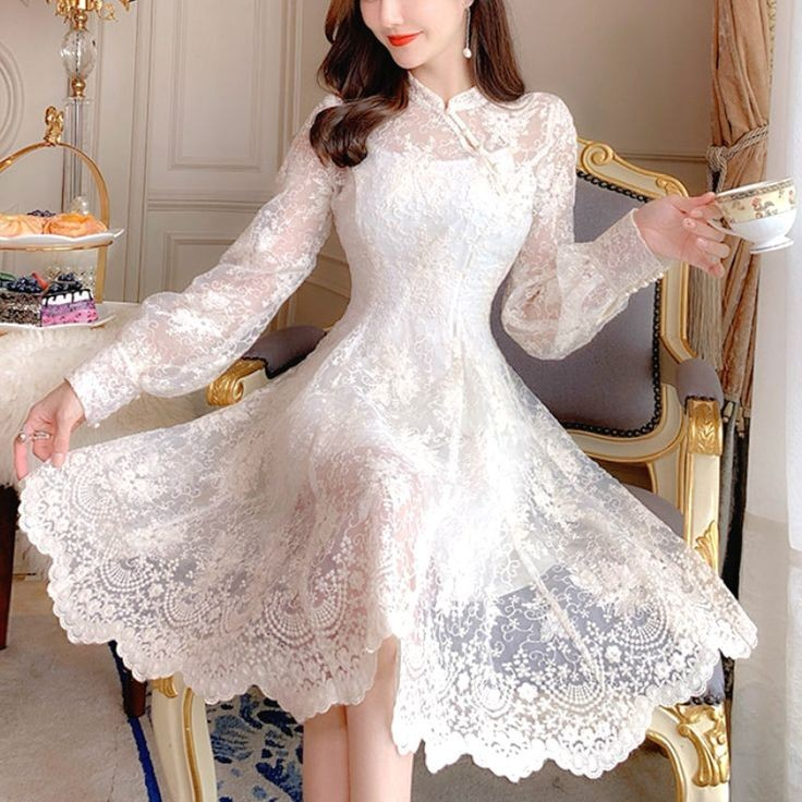 4. Ethereal Lace Fairy Queen Dress