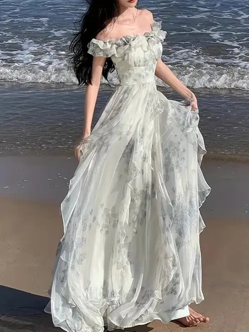 6. Ethereal Ocean Nymph Gown