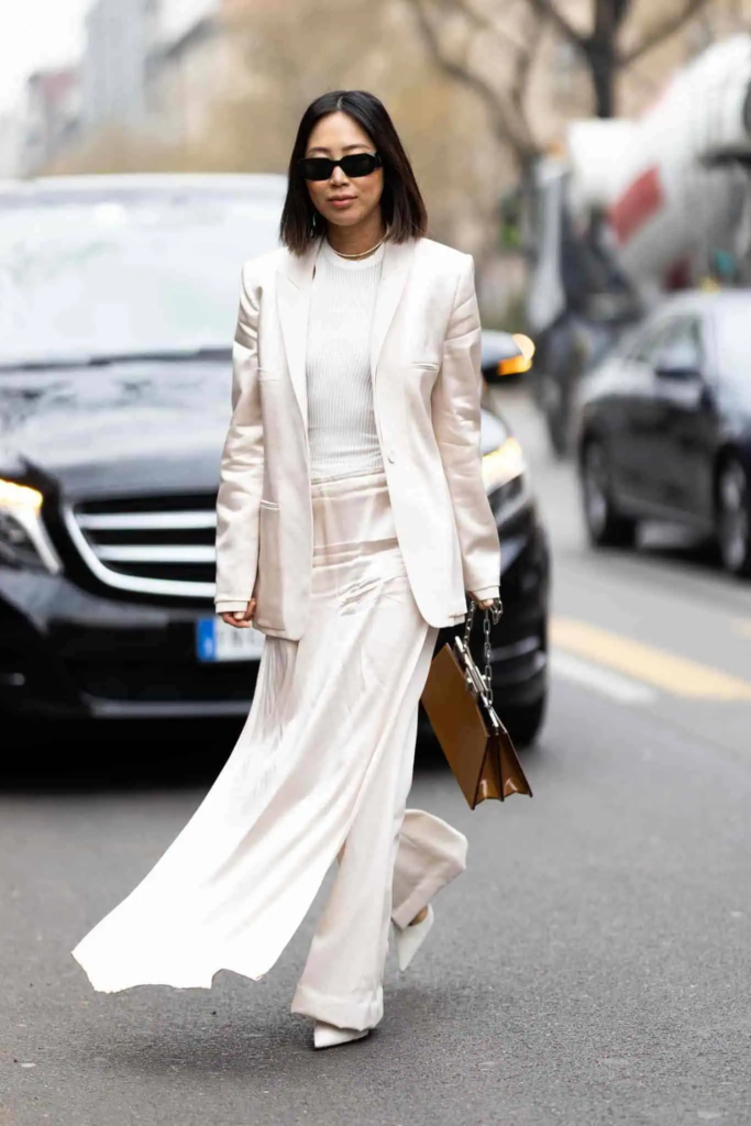 Monochrome Elegance in Winter White