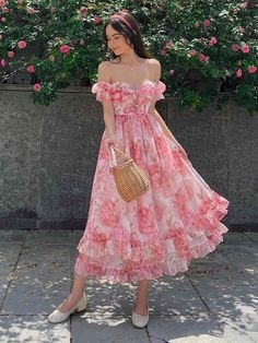 8. Rosy Ruffles And Floral Dreams