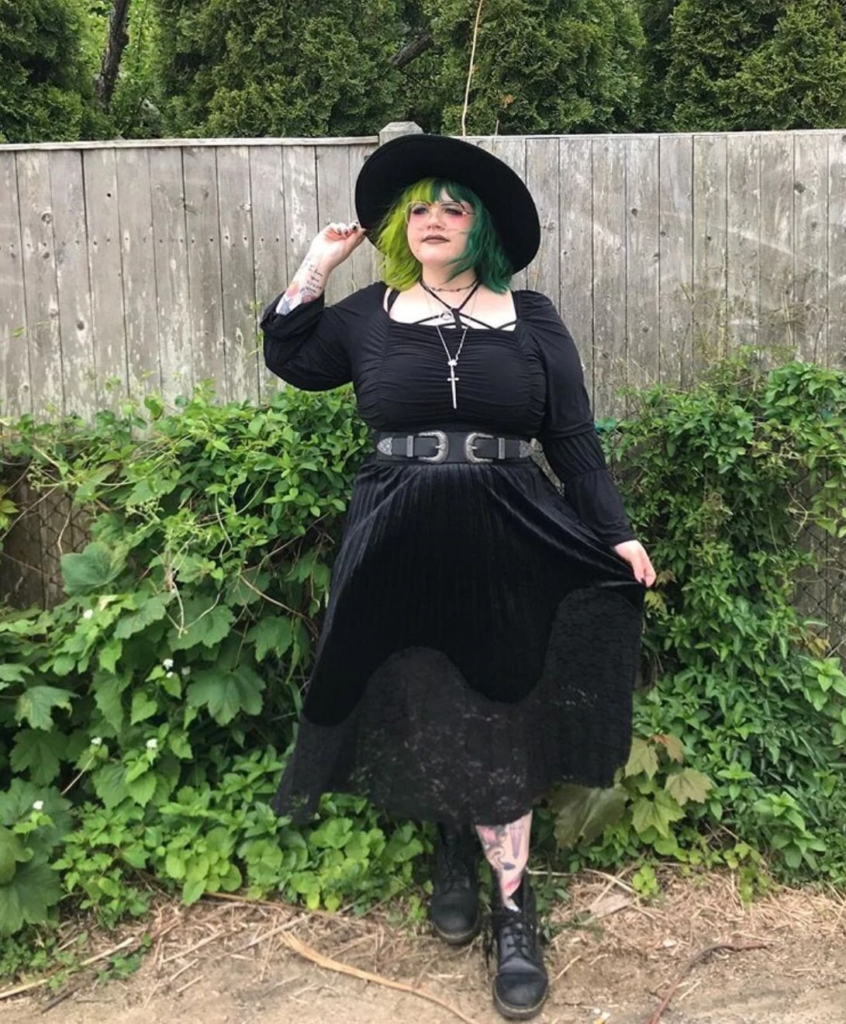 Witchy Curves In Noir Garden