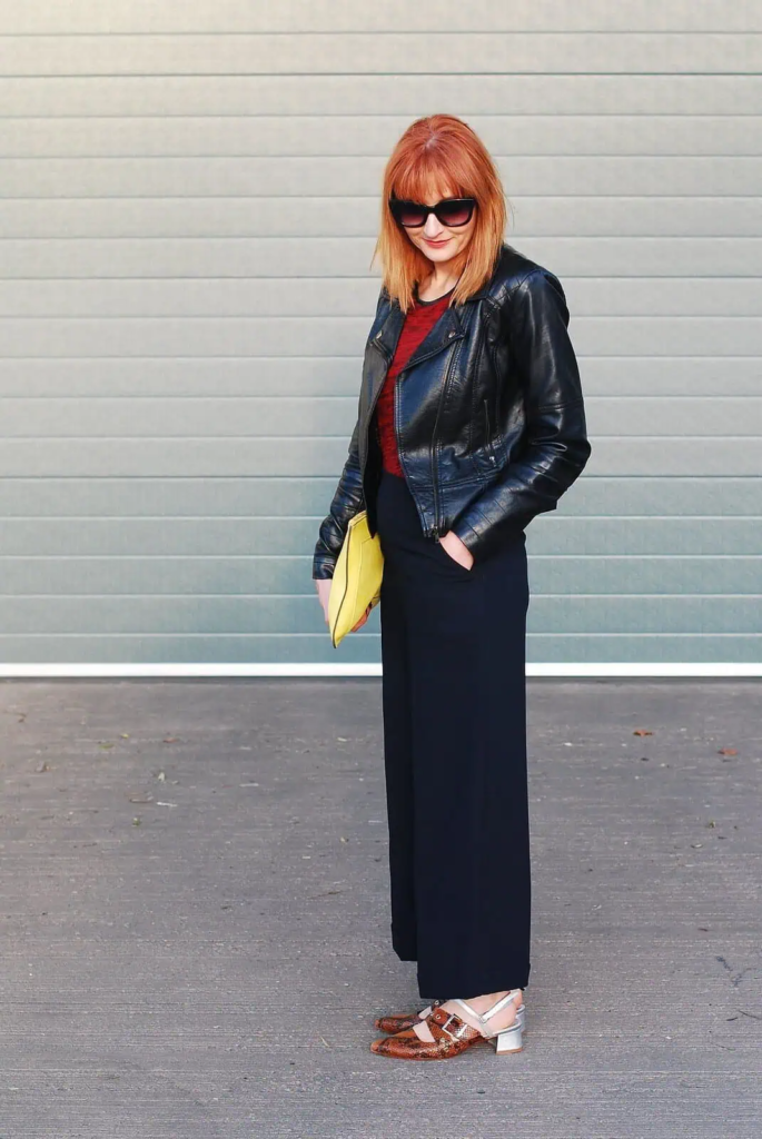 Leather Jacket And Maxi Skirt Combo