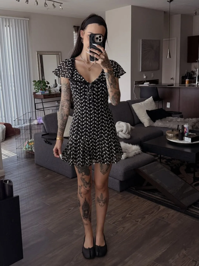 Floral Flair Meets Dark Edge