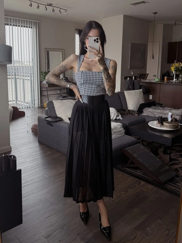 Gingham And Gothic Glamour